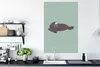 MuchoWow® Poster Walross - Kinder - Grün - Jungen - Blau - Produktbild-Vorschau 3