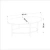 Skye Decor, Elis, Couchtische, Eiche, Melamin-Spanplatte, Produktbild-Vorschau 6