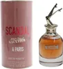 Jean Paul Gaultier Scandal A Paris 80 ml EDT mit pinkfarbener Dose und Flakon mit goldener Deckel-Skulptur in Form ausgestreckter Frauenbeine. Anteprima dell’immagine prodotto