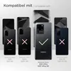 A collage of Samsung Galaxy phones with checkmarks and crosses indicating compatibility. Produktbild-Vorschau