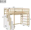 Patrová postel Flieks 90x200 cm se skříní, dětská postel s Náhled obrázku produktu 4