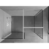 Mexen Kioto Duschwand Walk-in 130 x 80 cm, schwarzes Produktbild-Vorschau 4