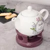 KADAX Théière 1L avec réchaud Set, Cafetière en porcelaine Voir les images du produit 2
