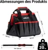 Wiltec gereedschapstas, 30 x 23 x 25 cm, geschikt voor tot Productafbeelding-voorbeeld 3
