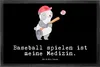 Mr. & Mrs. Panda Schmutzfangmatte Panda Baseball spielen 50 Produktbild-Vorschau 1