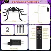 Halloween Decorations 250 LEDs Spider Web,59 Zoll Halloween Produktbild-Vorschau 7