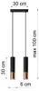 Lampada a sospensione LOOPEZ 2 nero/rame 2xGU10 10W acciaio Anteprima dell’immagine prodotto 16