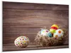 Wallario Wandbild Bunte bemalte Eier an Ostern im Produktbild-Vorschau 2