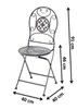 Kobolo Metallstuhl Gartenstuhl Vintage Stuhl aus Metall Produktbild-Vorschau 2