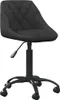 kancelářská židle vidaXL Black Velvet Náhled obrázku produktu 7