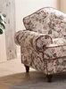 Sofa 2-Sitzer "Elita" in creme Landhaus Blumen Design Couch Produktbild-Vorschau 5