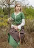 Kurzärmelige Cotehardie Ava, Mittelalterkleid, grün - Produktbild-Vorschau 5