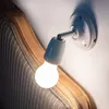 Porcelánové nástěnné svítidlo E27, kovový kloub, bílá Náhled obrázku produktu 7