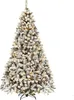 COSTWAY 225cm albero di Natale artificiale con neve incl. Anteprima dell’immagine prodotto 1