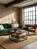 Moderner Sofatisch mit Schublade, Quadratisches Design, Produktbild-Vorschau 4