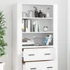 vidaXL Highboard z białego drewna Podgląd zdjęcia produktu 4