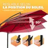 KINGSLEEVE® Parasol de jardin extérieur en alu Parasol Voir les images du produit 3