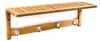 Relaxdays Wandregal mit Hakenleiste, HxBxT:18x50x16cm, 4 Produktbild-Vorschau 1