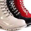 topschuhe24 2859 Damen Lack Stiefeletten Glitzer Worker Produktbild-Vorschau 5