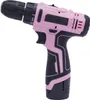 A pink and black cordless drill is shown against a white background. Voir les images du produit