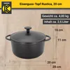 Karl Krüger 61020 Gusseisen Topf Rustica mit Deckel - Produktbild-Vorschau 6