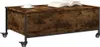 vidaXL Table basse à roulettes chêne fumé 91x55x34 cm Bois Voir les images du produit 4