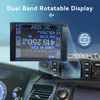 A close-up view of a car dashboard with a radio transceiver and its display shown in detail. Podgląd zdjęcia produktu