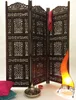 Paravento in legno dall'India abhinava Anteprima dell’immagine prodotto 3