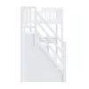 A white wooden bunk bed with stairs and storage. Podgląd zdjęcia produktu