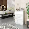 Commode blanche, finition mate ou brillante, avec 4 tiroirs Voir les images du produit 4