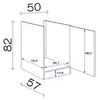 Flex Well Spülenschrank Varo BxTxH 50 x 57 x 82 cm weiß Produktbild-Vorschau 2