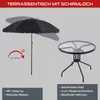 Practixx 6-tlg. Balkonset mit Schirm PX-BS1 | 4x Produktbild-Vorschau 6