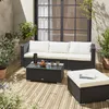 sweeek - Gartenlounge aus Polyrattan für 4 Personen - Produktbild-Vorschau 7