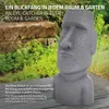ECD Germany Moai Figur Rapa Nui Kopf 53,5 cm hoch, Grau, Produktbild-Vorschau 5
