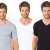2er Herren Unterhemd V-Shirt, T-Shirt mit V-Ausschnitt 100% Produktbild-Vorschau 3