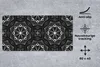 MuchoWow® Schreibtischunterlage Blumen - Design - Schwarz - Produktbild-Vorschau 2