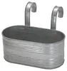 Balkonkasten mit Henkel silber verzinkt - 40 x 32 x 27 cm - Produktbild-Vorschau 4