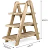 WELLHAUS 3-stufige Etagere Holz Servierplatte Snackständer Produktbild-Vorschau 6