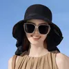 Sommer-Bucket-Hut für Damen mit Schal, breiter Krempe, Produktbild-Vorschau 5