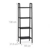Scaffale da terra Relaxdays, moderno scaffale a scala con 4 Anteprima dell’immagine prodotto 4