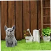 Gartenhund Statue Ornament Realistische Harz Tier Skulptur Produktbild-Vorschau 5