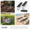 tectake® 2er Set Bierbank Panja gummierte Tragegriffe Produktbild-Vorschau 6