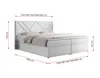MKS MEBLE Boxspringbett 180x200 mit Matratze H4 und Produktbild-Vorschau 6