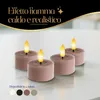 Meisterhome® XXL LED tea lights set di 4 - Candele senza Anteprima dell’immagine prodotto 2
