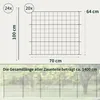 Teichzaun Gartenzaun Hundezaun - Metall Gitterzaun aus Produktbild-Vorschau 2