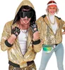 Two people dressed in 1980s-themed outfits, posing for a photo. Produktbild-Vorschau