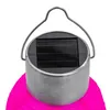 Solar Mini Nylon Lampion zum Hängen 10cm bunt - 6er Set - Produktbild-Vorschau 4