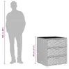 vidaXL Gartenschrank Beige 55x59x69 cm Poly Rattan Produktbild-Vorschau 8