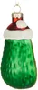 BRUBAKER Weihnachtsavocado - Handbemalte Weihnachtskugel Produktbild-Vorschau 3