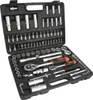 A black toolbox filled with a 94-piece socket wrench set. Anteprima dell’immagine prodotto